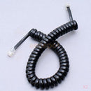 2x 2M RJ11 Male Telephone Extension Cable Coil Handset Cord Phone Line Black