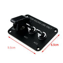 12V 20A Car Boat Marine Rocker ON OFF SPST Toggle 3 Gang Switches Panel