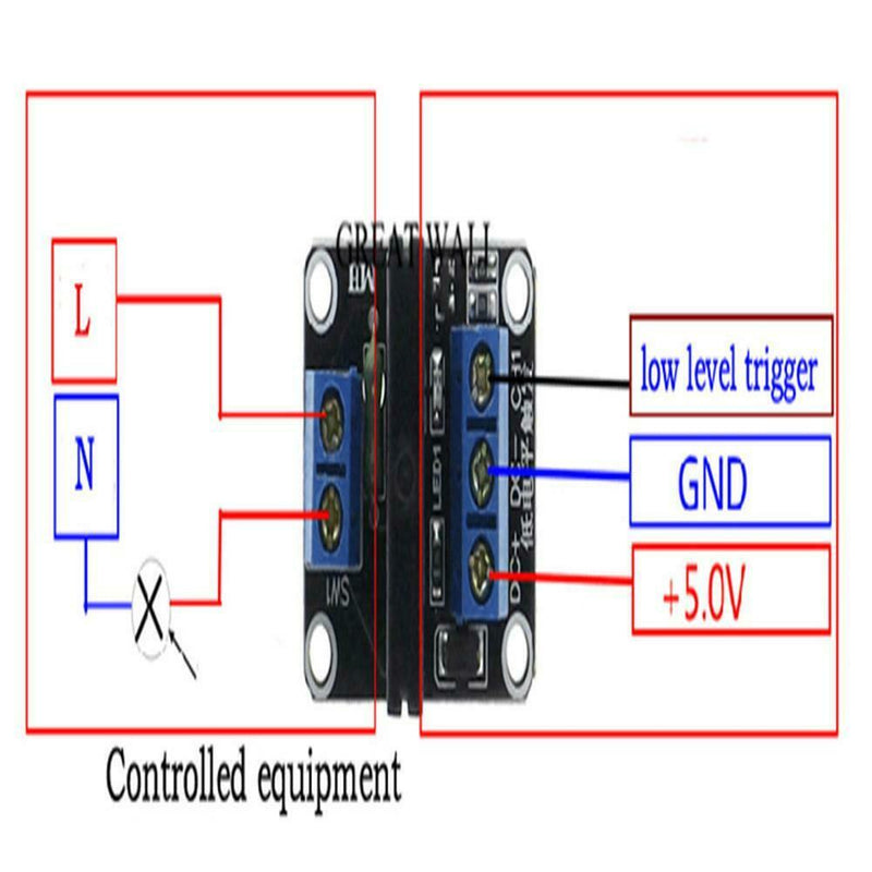 Electronics 1 Channel 5V DC Relay Module Solid State G3MB-202P DIY Kit
