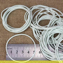50 PCS Rubber Bands White Color Rubber Elastic Bands Office Home Rubber Band