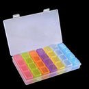 28 Grid Plastic Storage Box Storage Box Jewelry Box Bead Box Nail Art Rhine U1D4