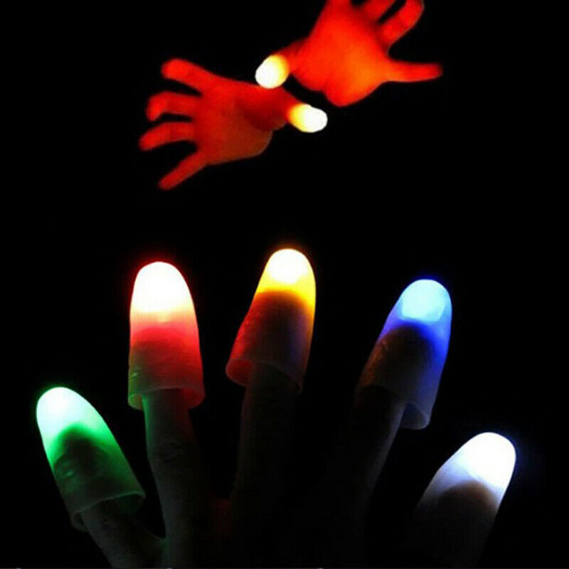 2pcs/set Thumbs Light Toys for Trick Props Fingers Halloween Toys Children Gi_