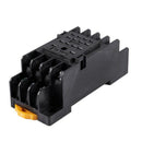 5X(MY4NJ DC 24V Coil Power Relay DIN Rail Mounted 14 Pin 4PDT w Socket J4X6)