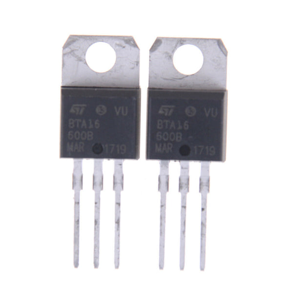 10pcs BTA16-600B 16A/600V TO-220 Triode Brand New*SE