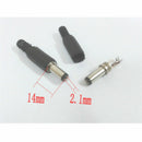 30Pcs 2.1 x 5.5mm Solder Male Barrel Tip DC Power Plug Jack Connector Adapter