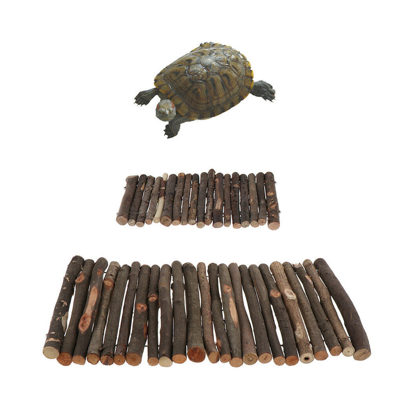 Wood Aquarium Turtle Reptile Frog Floating Island Climbing Basking Platform