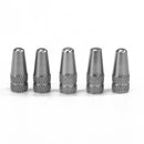 5pcs Bicycle Presta High Aluminium Pressure Valve Caps Dust Covers (Ti)