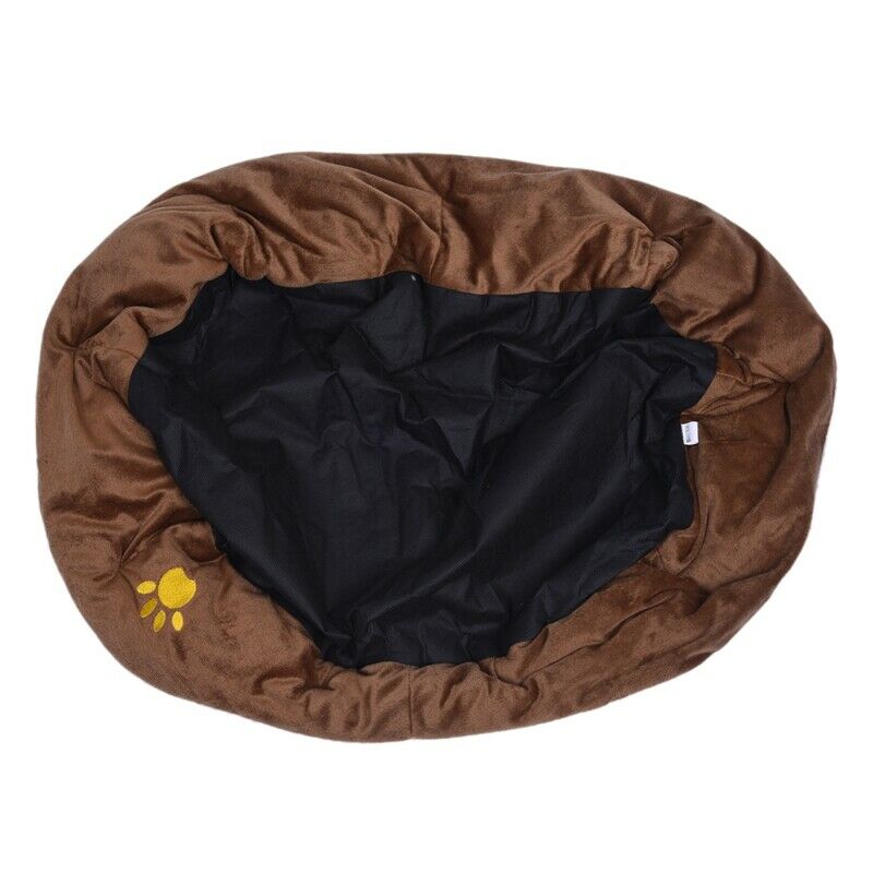Large Waterproof Warm Soft Fleece Puppy Pet Dog Cat Bed House Basket Nest M