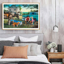 DIY Village Outing Full Drill Diamond Painting 5D Bead Art Picture Mosaic