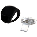5X(Waterproof Double White LED Light with Black Silicone for Bicycle L7J9)