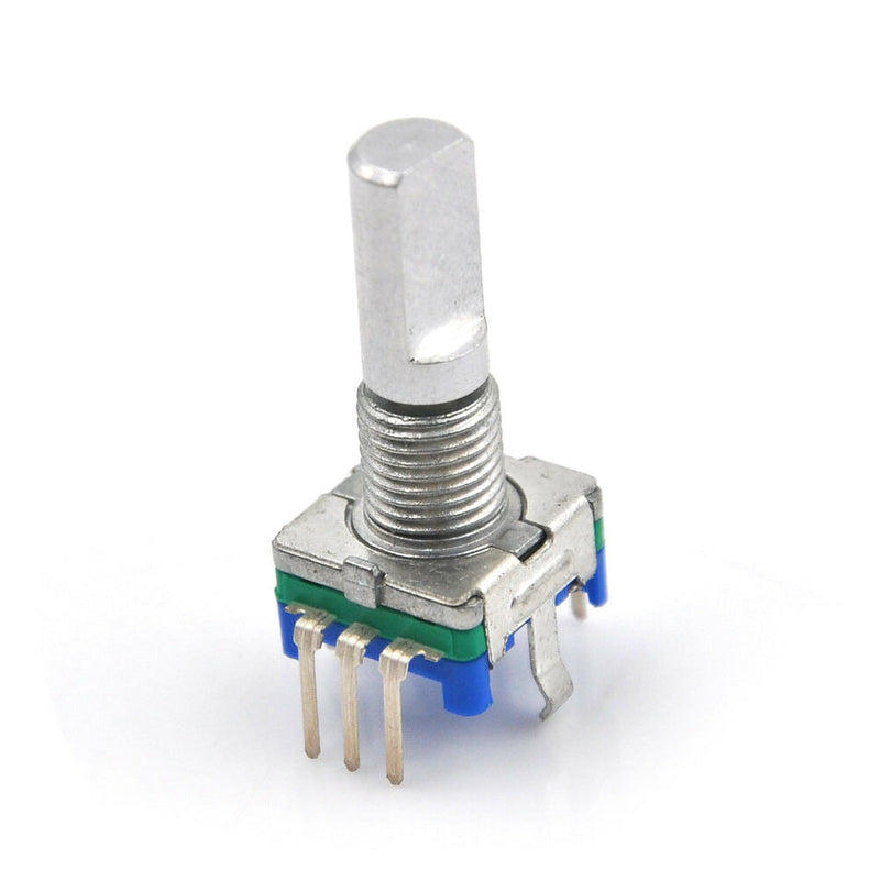 3Pcs/set 6mm D Shaft 18 Position 360 Degree Rotary Encoder w Push ButtonB Bj