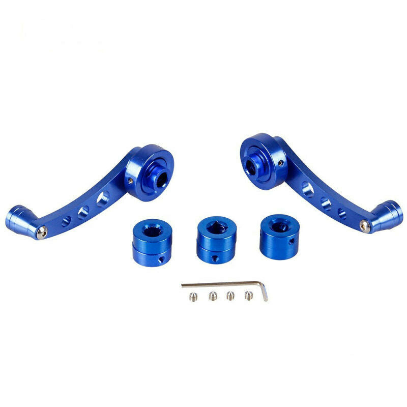 1 Set Billet Aluminum Window Winder Black Car Crank Glass Handle Knob BXU XHW