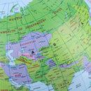 38cm Inflatable Globe World Earth Ocean Map Ball Geography Learning Beach B F Ew