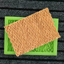 Edible Wave Curved Silicone Mold Gum Paste Fondant Cake Ruffle Tools Border A0J8