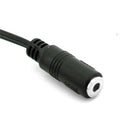 3.5mm 1/8" Stereo Female To Dual 6.35mm 1/4" TS Mono