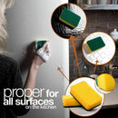 Kitchen sponge scratch free, great cleaning scourer (included pack of 10)