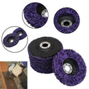 5Pcs Durable Poly Strip Disc Wheel 100x16Mm Wood Metal Paint Rust Removal C