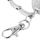Foldable Rhinestone Bag Fold Hook Handbag Purse Table Metal Hanger Holder Gift