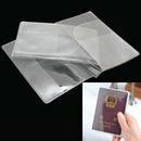 2x Transparent Plastic Travel Passport Case Holder Protect Cover ID Card  VWW