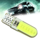 10Pcs T10 Long Silicone Cob Silica Gel Led Car Interior Door Light Bulb Pre O1P7