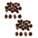 40PCS Natural Pine Cone Pinecone for Christmas Tree Table Decor Rustic STYLE