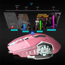 1X(Hxsj X500 Lighted Wired Dame Mouse 6 Programmable Button Up To 3200dpi G