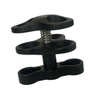 2x Scuba Diving Lights Clamp 3 Holes for Ãâ€ 25mm Ball for Light Arm System