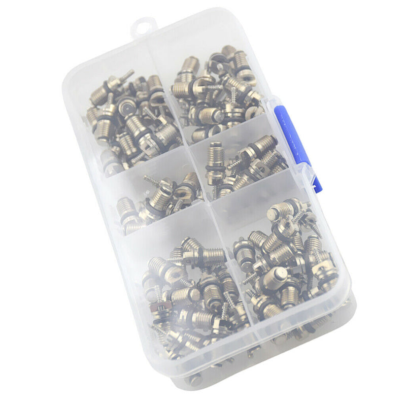 110 Piece High Pressure A/C Valve Core Schrader Valves Air Conditioning Tool