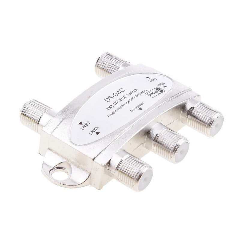 4x1 Premium Wideband DiSEqC 1.0 Satellite Switch FTA Dish LNB LNBF