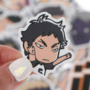 40pcs Anime Haikyuu PVC Laptop Suitcase Luggage Skateboard Waterproof StickSEAU