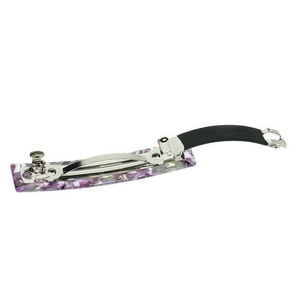 2x Women Hair Clip Claw Clamp Grip Butterfly Spring Clutcher Leopard Style 8.5 x
