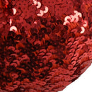 Lady Costume Stretch Sparkly Shining Sequin Beret Beanie Hat red