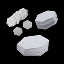 300x Hexagon Blank Paper Quilting Template English Paper Patchwork 3 Sizes