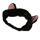 Womens Girls Stretch Headband Bath Spa Make up Wash Face Hairband Wrap Black