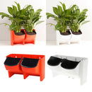 Set of 2 Stackable Vertical Flower Pots, Wall Hangers Planters for Indoor