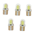 5Pcs T10 194 168 W5W LED COB Bulb 4 SMD Silica Super Bright License Light