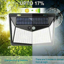 208 LED Waterproof Solar Power PIR Motion Sensor Wall Light Outdoor Lamps K4B4