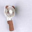 Brown Mini Usb Handheld Selfie Sticks With Rechargeable Air Cooling Fan Tra