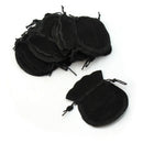 20Pcs Cute Black Jewellery Pouch Bag Storage Packing Velvet Drawstring Gift Hot