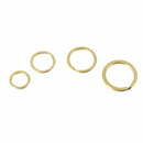 10pcs 35 mm Metal Key Rings Chain Bag Charms Clasp Loop Findings DIY S5L8