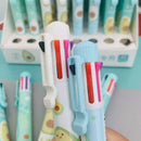 Cute Avocado 0.7mm Gel Ink Pen 8 in 1 Colored Ballpoint Office Pens New Sup X5Y2