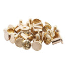 10pcs 5mmx6mm brass coated screws Post for Guertel scrapbook Q9G3