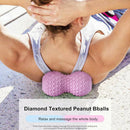 Peanut Shaped Yoga Massage Ball Diamond Texture Massage Ball Deep Muscle Re