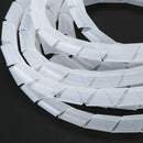 4M Long Spiral Wrapping Band Cable Manager Cover Protector White K2W4