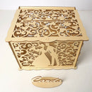Hollow Design Diy Wedding Card Box With Lock And Card Sign Gift Card Diy Ru