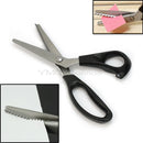 Fabric Decorative Edge Black Shears Tailor Stainless Triangle Cut Scissors