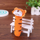 Developmental Animal Soft Stuffed Infant Baby Plush Toys Rattles Kids Tiger