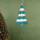 Wood Christmas Decor Tree Pattern Ornament Pendant Home Party Accessory (D) A