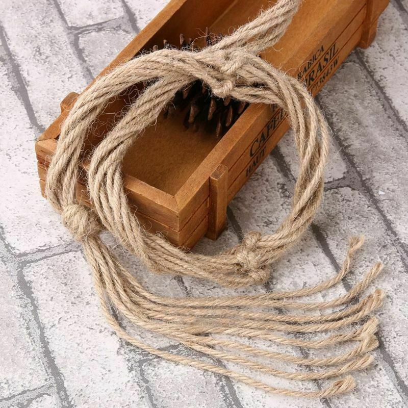 Handmade Macrame Plant Hanger Flower Pot Holder Pot Lifting 4 Leg String Ro