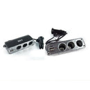 Car Cigarette Light Multi Socket 3 Way + USB Port Charger Adapter DC 12V WittyJR